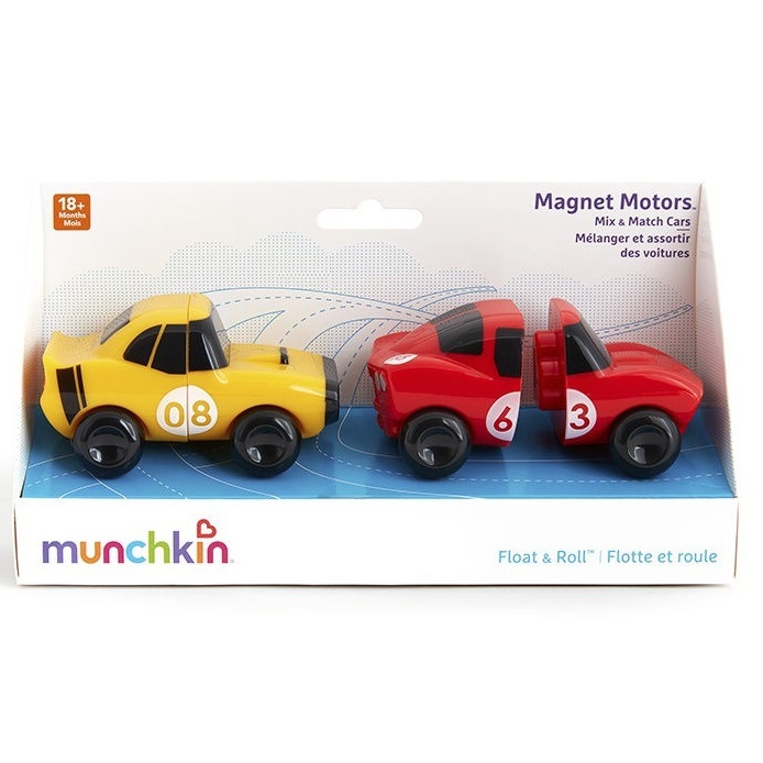 Munchkin игрушка для ванны Motors Magnet желтая-красная 2шт. 18+