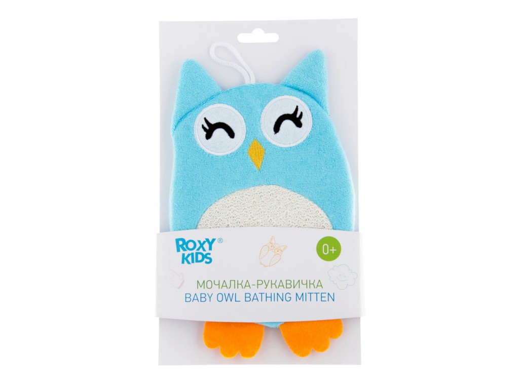 Махровая мочалка-рукавичка Baby Owl Roxy Kids