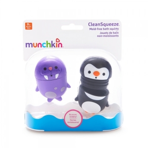 Munchkin игрушки для ванны пингвин и морж CleanSqueeze™ 9+